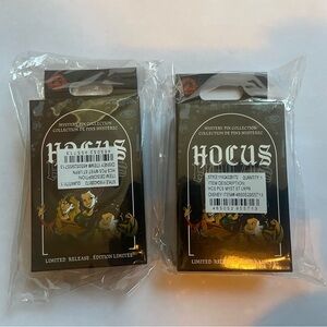 2 Lot Of Disney Hocus Pocus Collection Mystery Pin 2 Piece Set New in Box Sealed